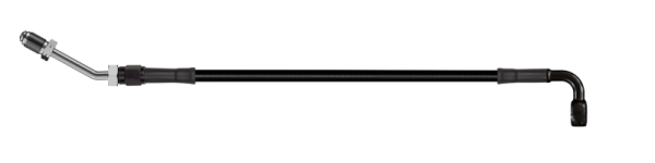 Goodridge - Goodridge 68in Universal Clutch Line w/Black Zinc Fittings & Black Hose - 90Deg Banjo w/M10 Fitting - HD3090-1CB-BK68