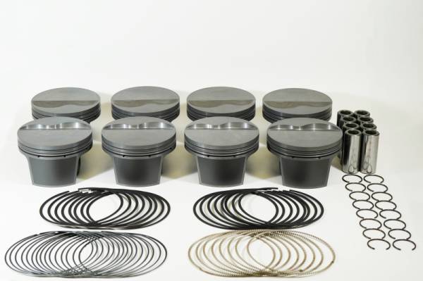 Mahle - Mahle MS Piston Set 408ci 4.030in Bore 4in Stroke 6.250in Rod .927 Pin -6.5cc 11.6 CR - Set of 8 - 930245130
