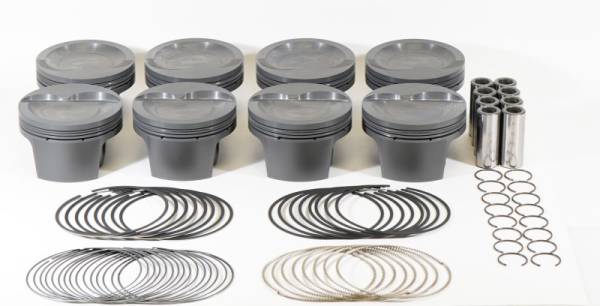 Mahle - Mahle MS Piston Set 408ci 4.030in Bore 4in Stroke 6.250in Rod .927 Pin -6.5cc 9.5 CR - Set of 8 - 930249530