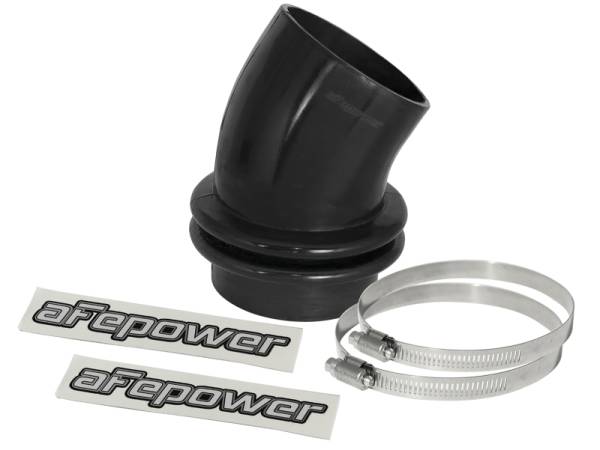 aFe - aFe Magnum FORCE Silicone Coupling Kit 3-1/2in ID x 30 Deg. Bellows Elbow - Black - 59-00050