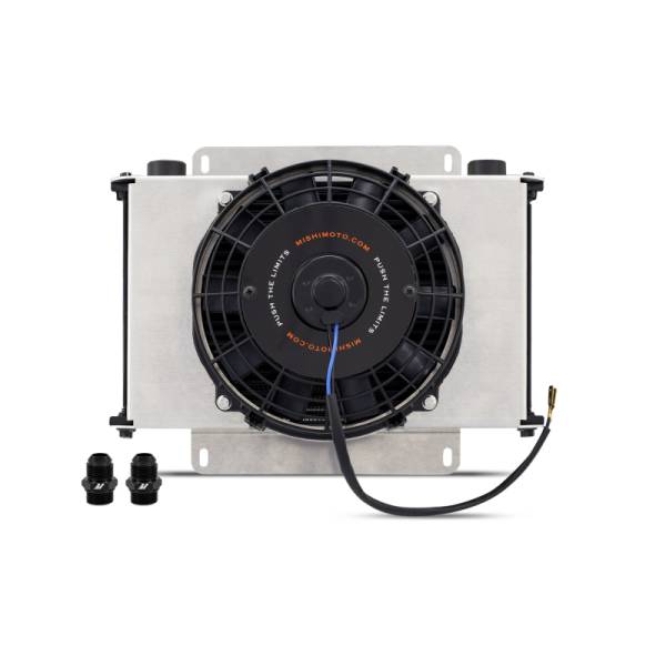 Mishimoto - Mishimoto Universal Oil Cooler Kit 25-Row Cooler and 1x 8in Fan - MMOC-25-K