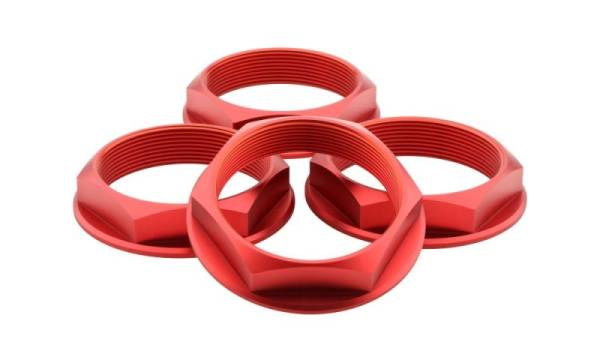 fifteen52 - fifteen52 Super Touring (Chicane/Podium) Hex Nut Set of Four - Anodized Red - 52-ST-NUT-RED-SET