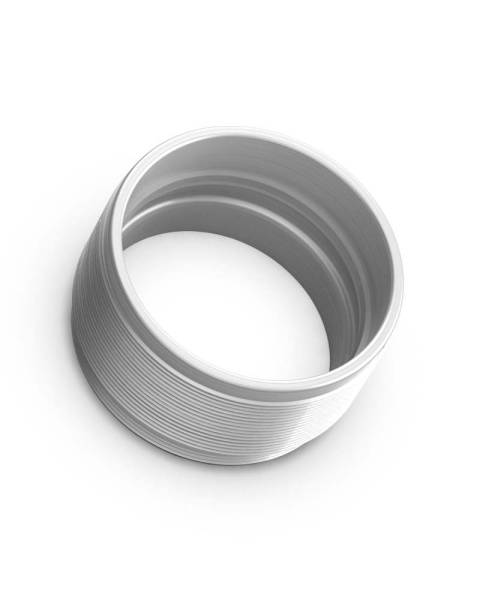 fifteen52 - fifteen52 Super Touring Threaded Snout Anodized Silver w/Satin Clear Cover Plate - 52-ST-SNOUT-SILVER