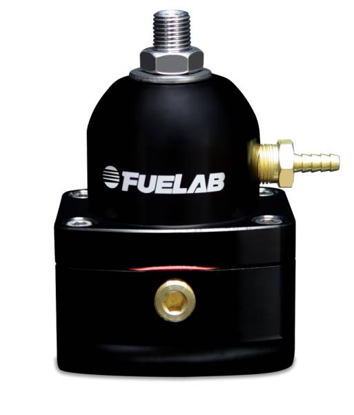 Fuelab - Fuelab 515 Carb Adjustable FPR 4-12 PSI (2) -10AN In (1) -6AN Return - Black - 51503-1