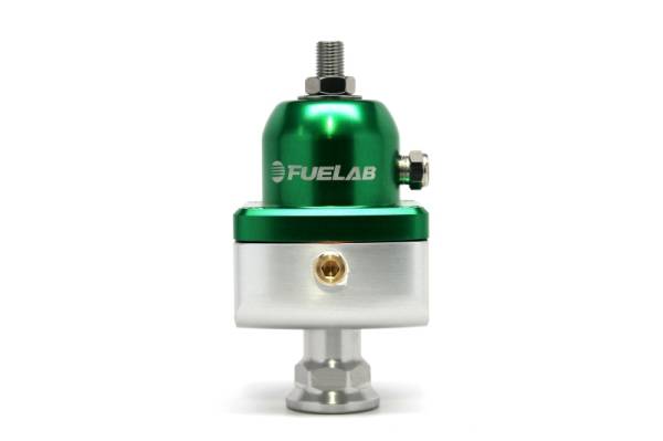 Fuelab - Fuelab 555 Carb Adjustable FPR Blocking 1-3 PSI (1) -8AN In (2) -8AN Out - Green - 55502-6