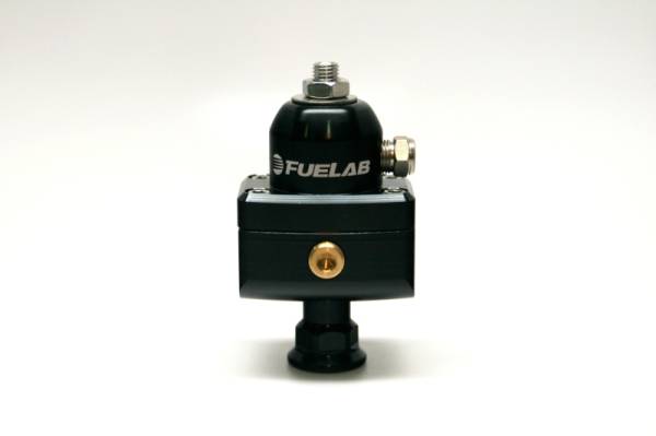 Fuelab - Fuelab 575 Carb Adjustable Mini FPR Blocking 10-25 PSI (1) -6AN In (2) -6AN Out - Black - 57503-1