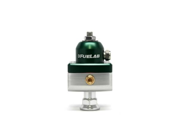Fuelab - Fuelab 575 Carb Adjustable Mini FPR Blocking 10-25 PSI (1) -6AN In (2) -6AN Out - Green - 57503-6
