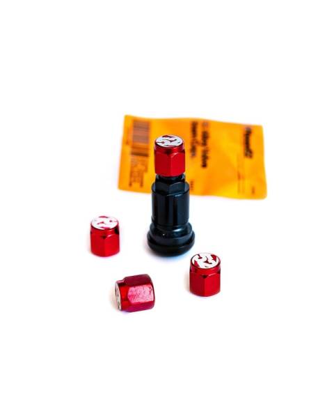 fifteen52 - Fifteen52 Valve Stem Cap Set - Red - 4 Pieces - 52-VALVE-PACK-RED