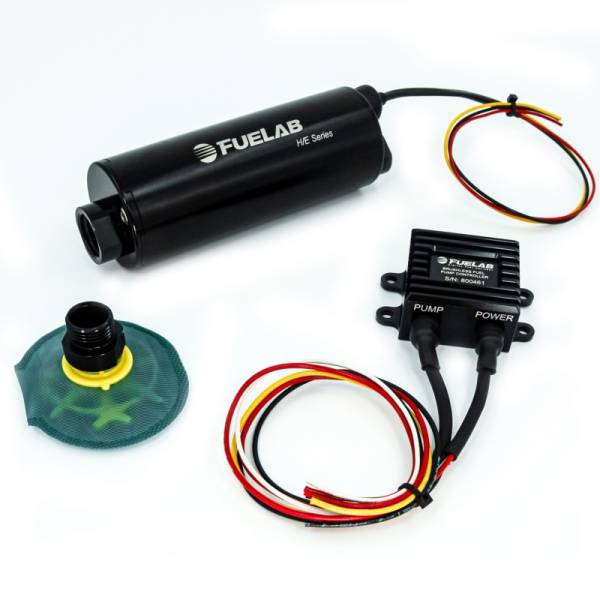 Fuelab - Fuelab In-Tank Twin Screw Brushless Fuel Pump Kit w/Remote Mount Controller/65 Micron - 1100 LPH - 20815