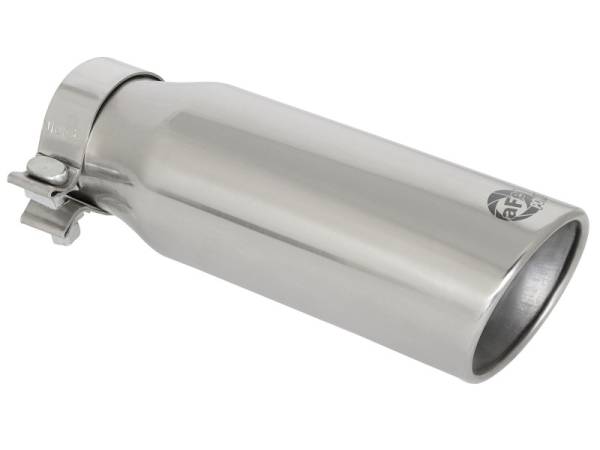 aFe - aFe MACH Force-Xp Universal Exhaust Tip 3 IN Inlet x 4 IN Outlet x 12 IN L - 49T30404-P121