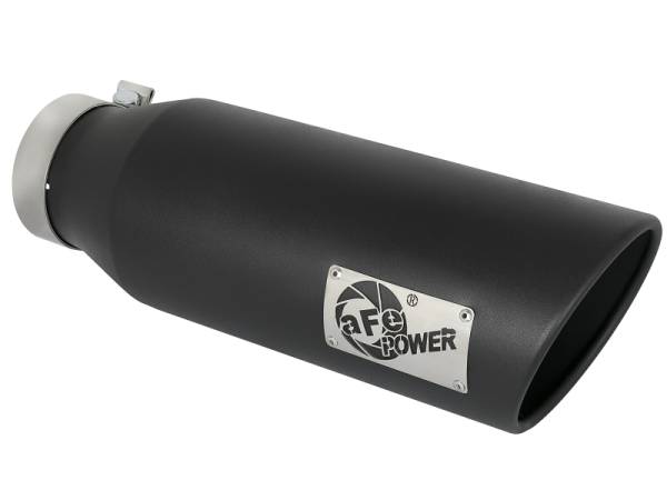 aFe - aFe MACH Force-Xp Universal Exhaust Tip 4 IN Inlet x 6 IN Outlet x 18 IN L - 49T40601-B18