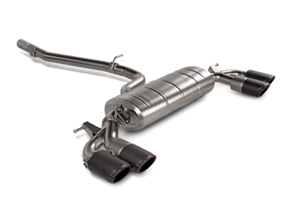 Akrapovic - Akrapovic 2021+ Audi S3 Sedan (8Y) Evolution Line Cat Back (Titanium) w/Carbon Tips - S-AU/TI/18H
