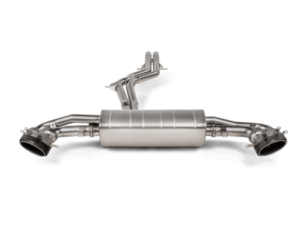 Akrapovic - Akrapovic 2020+ Audi RS Q8 (M4) Evolution Line Cat Back (Titanium) w/Carbon Fiber/Titanium Tips - S-AU/TI/20H