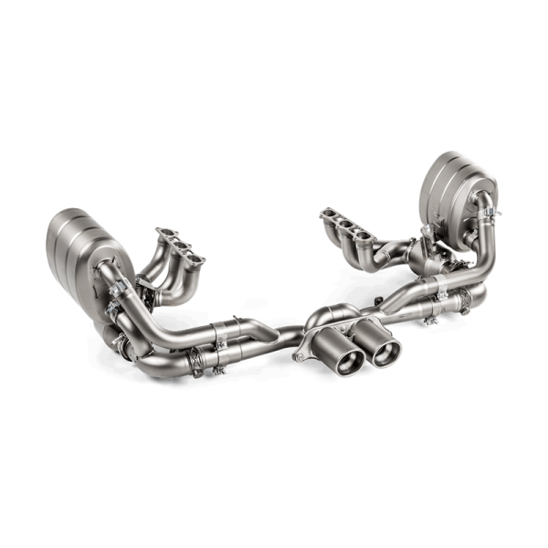 Akrapovic - Akrapovic 2018 Porsche 911 GT3 (991.2) Slip-On Race Line (Titanium) w/Header/Tail Pipes - S-PO/TI/8-TP-E