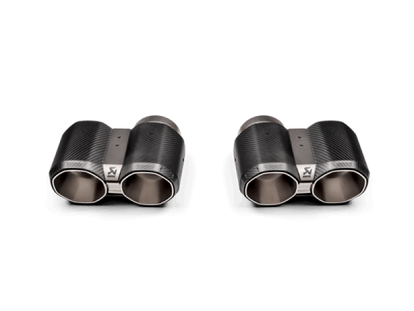 Akrapovic - Akrapovic 2021+ BMW G87 M2, G80 M3 & G82 M4 Octagonal Carbon Design Tail Pipe Set - TP-CT/69
