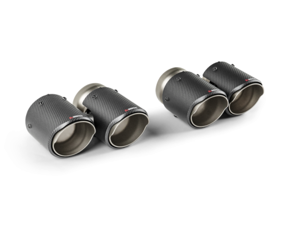 Akrapovic - Akrapovic 2024+ BMW M5 (G90,G99) Round Carbon Fiber Tail Pipe Set - TP-CT/78