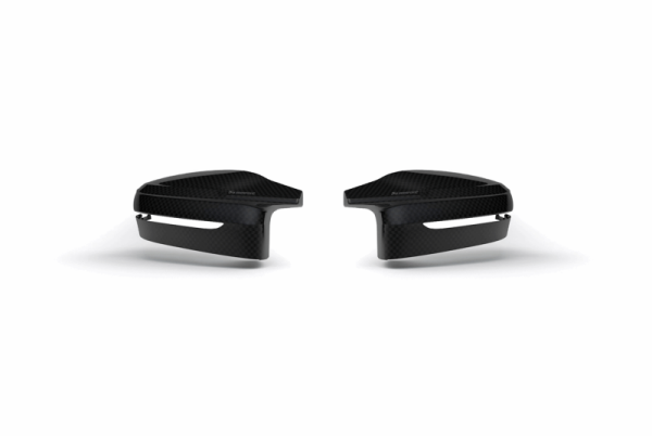 Akrapovic - Akrapovic 2021+ BMW (G87) M2, (G80) M3 & (G82) M4 Mirror Cap Set- Gloss Carbon - WM-BM/CA/4/G