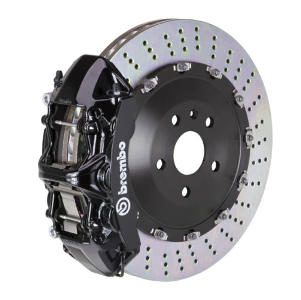 Brembo - Brembo 24+ BMW M30i/530i xDrive/24+ 540i xDrive Fr GT BBK 6 Pist Cast 405x34 2pc Rotor Drilled- Blk - 1N1.9551A1