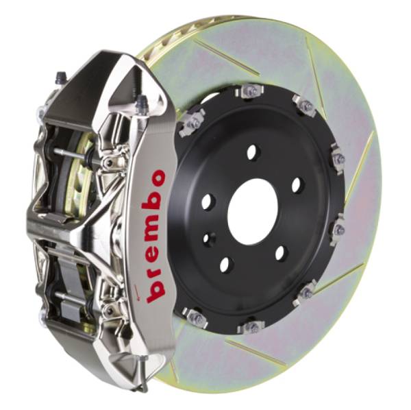 Brembo - Brembo 25+ BMW X3 30 xDrive Fr GT-R BBK 6 Pist Billet 380x34 2pc Rotor Slotted Type1 - Nickel Plated - 1N2.9093AR
