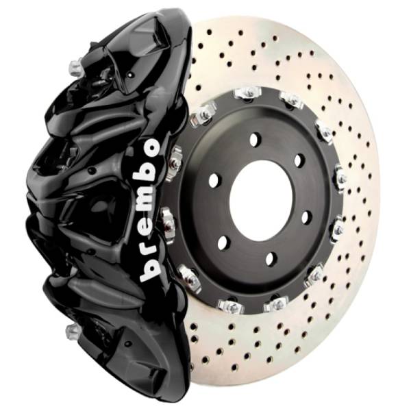 Brembo - Brembo 25+ BMW X3 M50 xDrive (G45) Front GT BBK 8 Piston Cast 412x38 2pc Rotor Drilled - Black - 1Q1.9638A1