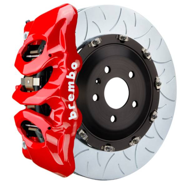 Brembo - Brembo 24+ BMW M30i/530i XDrive Front GT BBK 6 Piston Cast 380x34 2pc Rotor Slotted Type-3 - Red - 1T3.9039A2