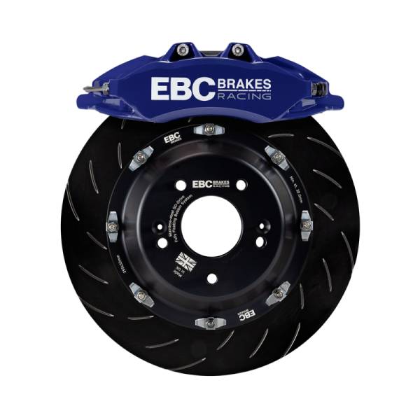 EBC - EBC Racing 20-23 Volkswagen Golf-R Blue Apollo-6 Calipers 380mm Rotors Front Big Brake Kit - BBK033BLU-2