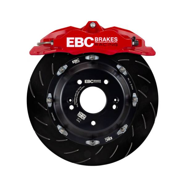 EBC - EBC Racing 13-19 Volkswagen Golf GTI Red 6 Piston Apollo Calipers 355mm Rotors Front Big Brake Kit - BBK033RED-1