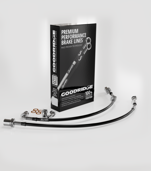 Goodridge - Goodridge 94-98 Audi A6 S6 Stainless Steel Front Brake Lines - 30011F