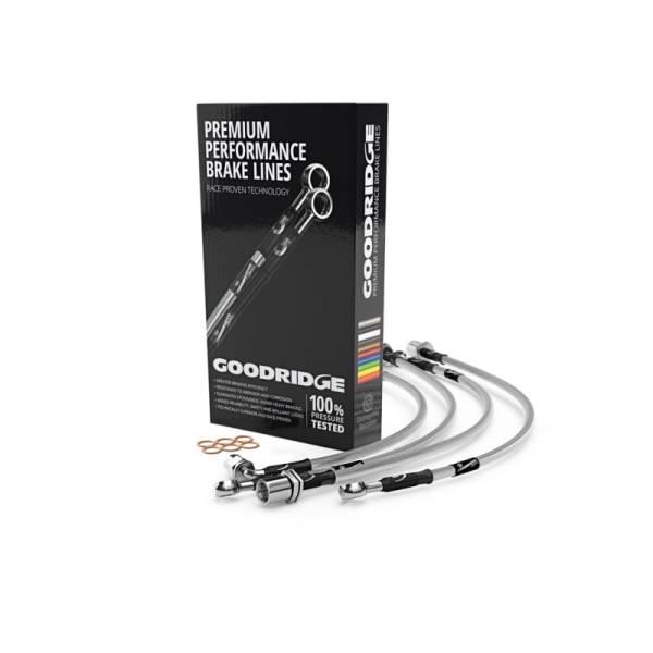 Goodridge - Goodridge 13-17 Volkswagen CC (w/Rear Banjo Style Fittings/PR) Stainless Steel Brake Lines - 39066