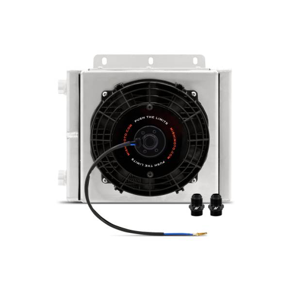 Mishimoto - Mishimoto Universal Oil Cooler Kit 23 Row Cooler and 1in x 8in Fan - MMOC-23-K