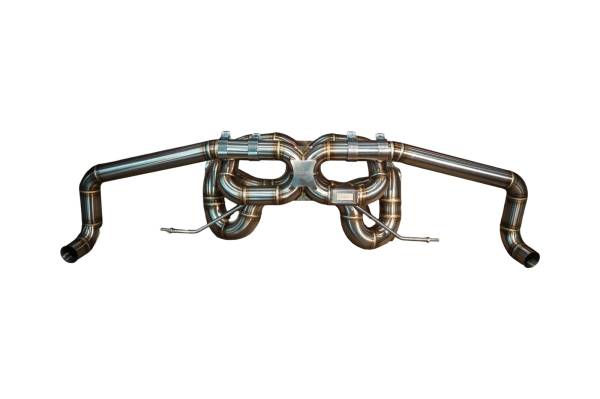 Valvetronic Designs - Valvetronic Designs Audi R8 5.2L F1 Catback Exhaust T304 Stainless Steel Reuses OEM Tips AUD.R8.V10.GEN2.F1.BR