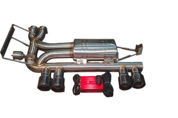 Valvetronic Designs - Valvetronic Designs BMW E46 M3 3.2L Catback T304 Stainless Steel Brushed 3.25" Outlet Tips BMW.E46.M3.VSES.BR