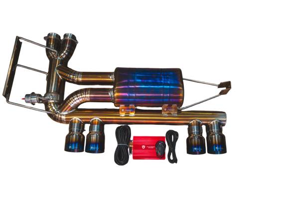 Valvetronic Designs - Valvetronic Designs BMW E46 M3 3.2L Catback Grade 5 Titanium 3.25" Outlet Tips BMW.E46.M3.VSES.TI