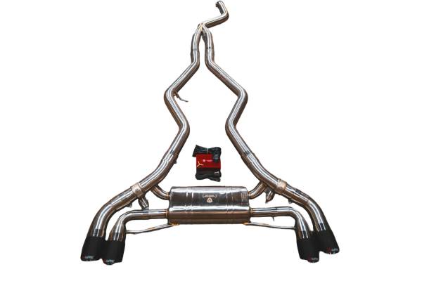Valvetronic Designs - Valvetronic Designs BMW F87 M2 3.0L Catback T304 Stanless Steel, Burnt 3.5" Outlet Tips BMW.F87.M2.VSES.BR.BRT