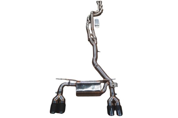 Valvetronic Designs - Valvetronic Designs BMW F80,F82 M3,M4 3.0L Catback, T304 Stainless Steel Black 3.5" Outlet Tips BMW.F8X.M3.M4.VSES.BR.BLK