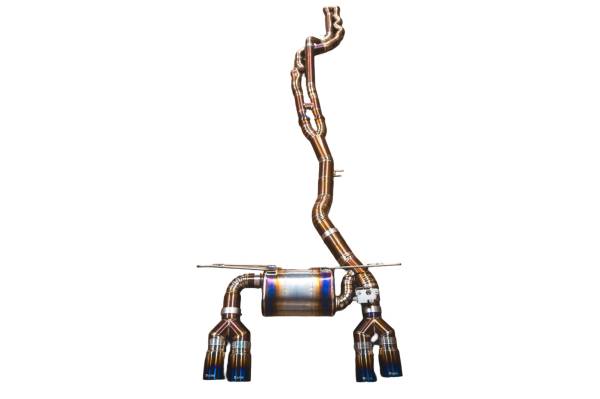 Valvetronic Designs - Valvetronic Designs BMW F80,F82 M3,M4 3.0L  Catback, Grade 5 Titanium Titanium 3.5" Outlet Tips BMW.F8X.M3.M4.VSES.TI.TIBRT