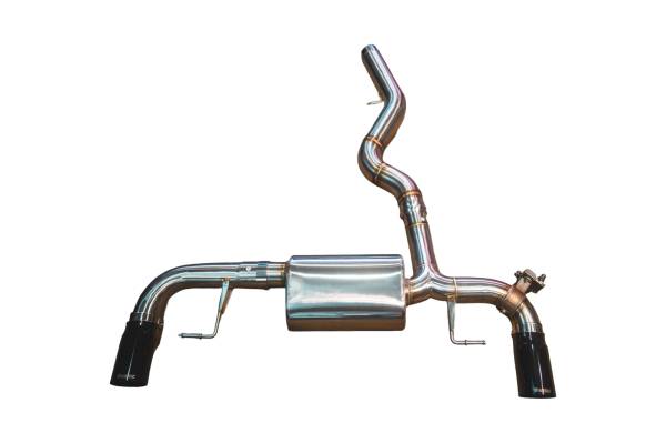 Valvetronic Designs - Valvetronic Designs BMW G20, 330i,430i 2.0L Axleback, T304 Stainless Steel, Black 3.5" Outlet Tips BMW.G20.330i.AXL.BR.BLK