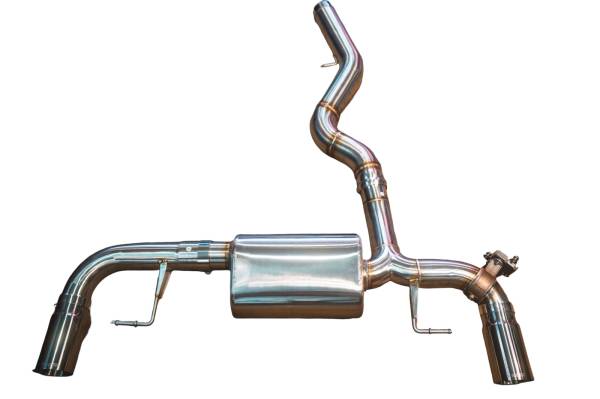 Valvetronic Designs - Valvetronic Designs BMW G20, 330i,430i 2.0L Axleback, T304 Stainless Steel, Brushed 3.5" Outlet Tips BMW.G20.330i.AXL.BR.BRSH