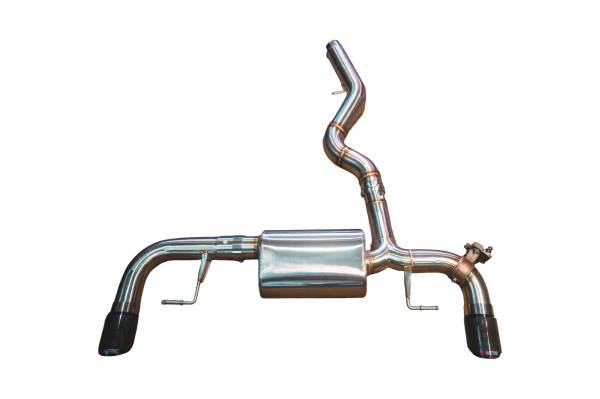Valvetronic Designs - Valvetronic Designs BMW G20, 330i,430i 2.0L Axleback, T304 Stainless Steel, Carbon Fiber 4.0" Outlet Tips BMW.G20.330i.AXL.BR.RC
