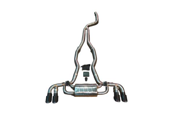 Valvetronic Designs - Valvetronic Designs BMW G29, Z4 M40, 30i 3.0L,2.0L, Catback T304 Stainless Steel, Burnt 3.5" Outlet Tips BMW.Z4.G29.VSES.BR.BRT