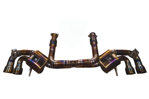 Valvetronic Designs - Valvetronic Designs Chevy C8 Stingray, 6.2L , Catback, Grade 5 Titanium, Titanium 4" Outlet Tips CHEV.C8.VSES.TI
