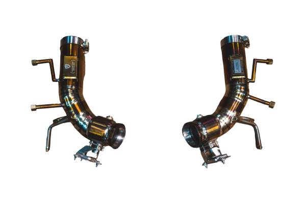 Valvetronic Designs - Valvetronic Designs Ferrari 296 GTB,GTS 3.0L Full Exhaust System, Grade 5 Titanium, Bespoke Valvetronic OEM Style Tips FER.296.VSES.TI