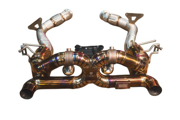 Valvetronic Designs - Valvetronic Designs Ferrari 488 GTB,Spider 3.9L Full  Exhaust System, Grade 5 Titanium, Bespoke OEM Style Valvetronic Tips FER.488.VSES.FF.TI