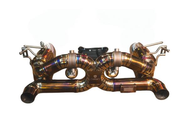 Valvetronic Designs - Valvetronic Designs Ferrari 488 GTB,Spider 3.9L Catback, Grade 5 Titanium, Bespoke OEM Style Valvetronic Tips FER.488.VSES.TI