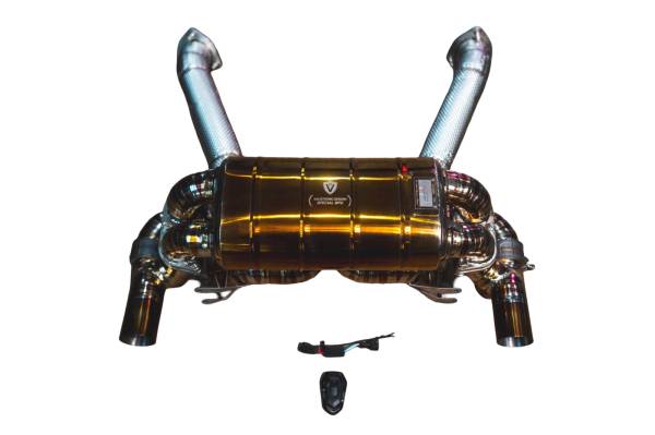 Valvetronic Designs - Valvetronic Designs Ferrari 430 Scuderia 4.3L Full Exhaust System, Grade 5 Titanium,Titanium Bespoke OEM Style Valvetronic FER.SCUD.VSES.FF.TI