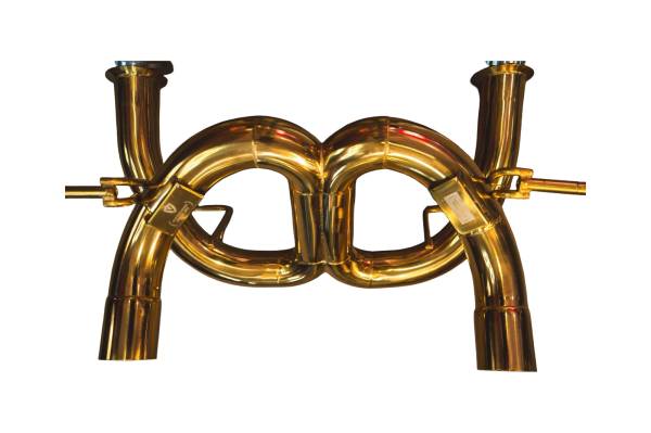 Valvetronic Designs - Valvetronic Designs Lamborghini Aventador SVJ 6.5L F1 Catback Exhaust, T304 Stainless Steel Finished in Anodized Gold, Bespoke OEM Style Valvetronic Tips LAM.SVJ.F1.AG