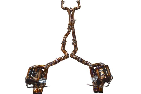 Valvetronic Designs - Valvetronic Designs Mercedes W205 C 63 4.0L, Catback, Grade 5 Titanium, Bespoke OEM Style Valvetronic Tips MER.W205.C63.VSES.TI