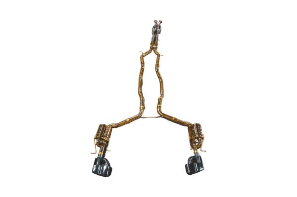 Valvetronic Designs - Valvetronic Designs Mercedes W212 E 63 6.3L, Catback, Grade 5 Titanium, Bespoke OEM Style Valvetronic Tips MER.W212.E63.VSES.TI