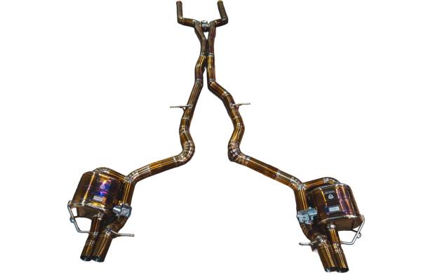 Valvetronic Designs - Valvetronic Designs Mercedes W213 E 63 4.0L, Catback, Grade 5 Titanium, Bespoke OEM Style Valvetronic Tips MER.W213.E63.VSES.TI