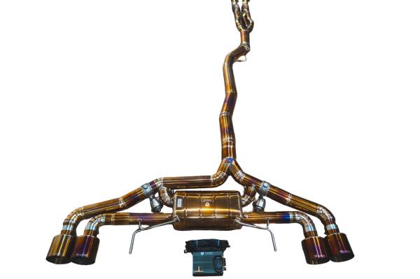 Valvetronic Designs - Valvetronic Designs Nissan R35 GTR 3.9L, Catback, Grade 5 Titanium, Titanium 5.0" Outlet Exhaust Tip NIS.GTR.R35.VSES.TI.TIBRT